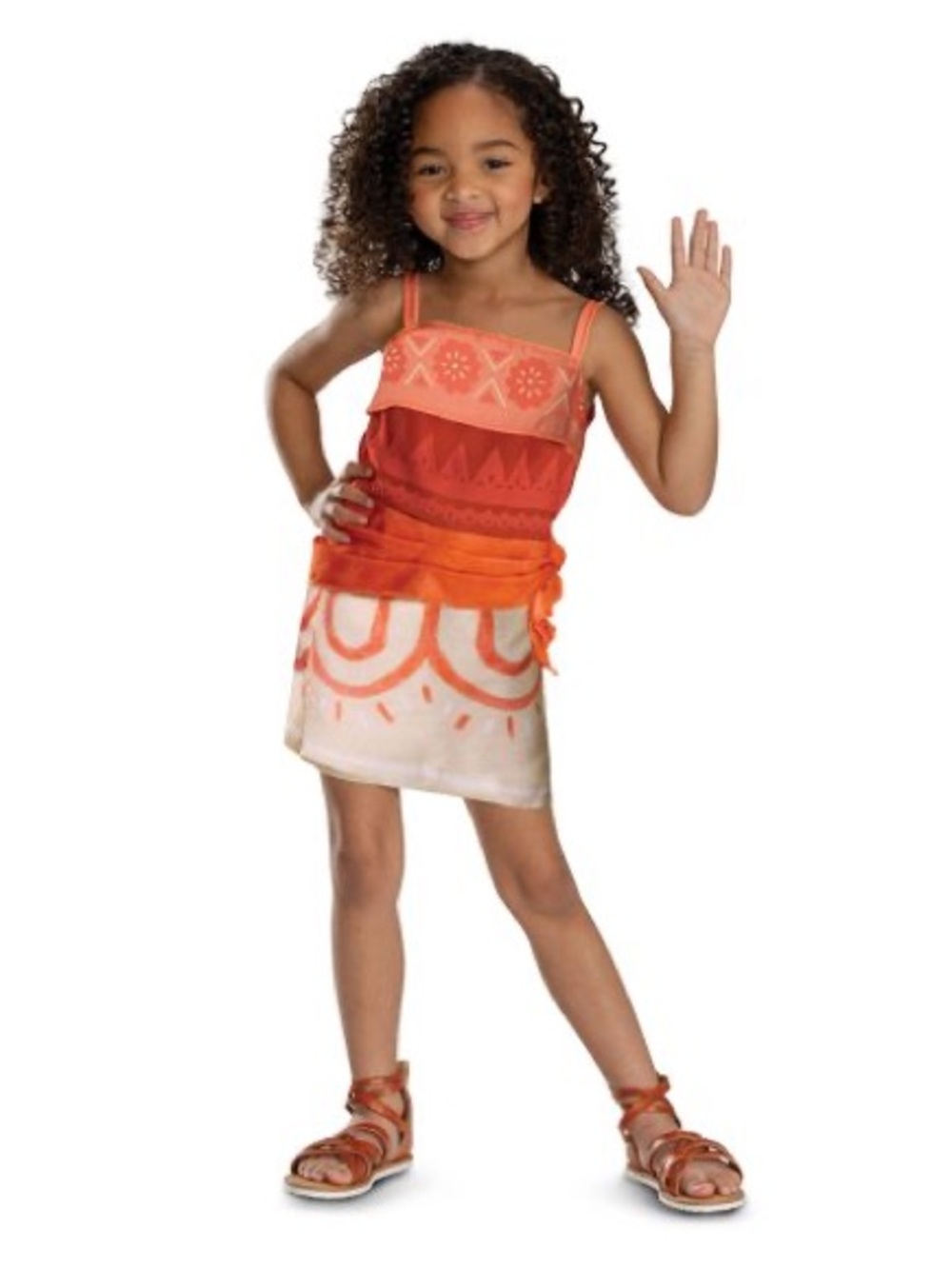 BRAND NEW girl toddler youth moana dress halloween costume size 3-4T
